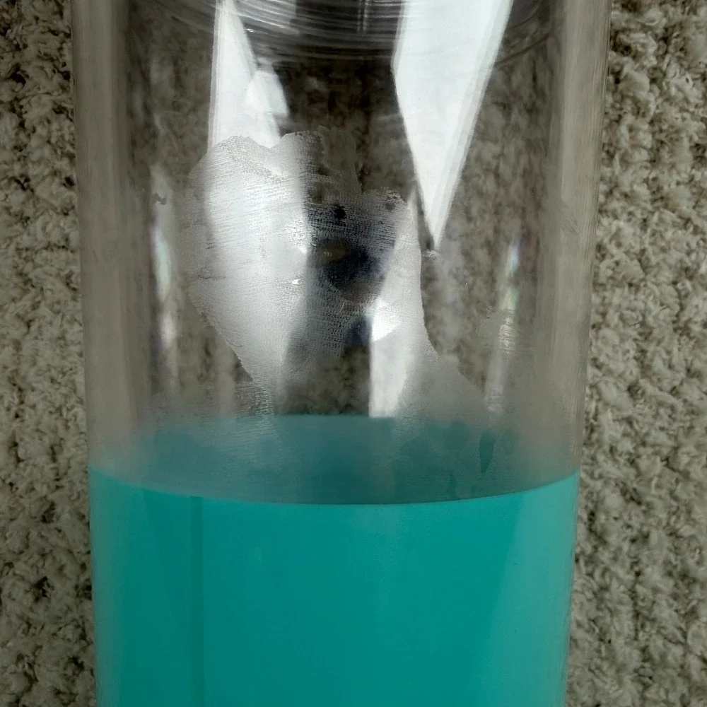Kate Spade New York Insulated Tumbler Initial S Turquoise Blue Gold Monogram Cup